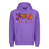 Purple peace love cookies Premium Hoodie - AdoDesignShop