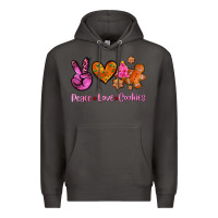 Smoke peace love cookies Premium Hoodie - AdoDesignShop
