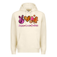 Tofu peace love cookies Premium Hoodie - AdoDesignShop