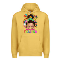 Antique Gold preschool teacher Premium Hoodie - NancyCooperArtShop