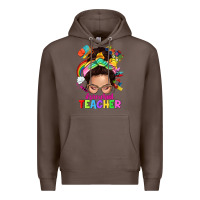 Coffee preschool teacher Premium Hoodie - NancyCooperArtShop