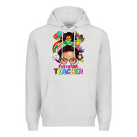 Dove Grey preschool teacher Premium Hoodie - NancyCooperArtShop