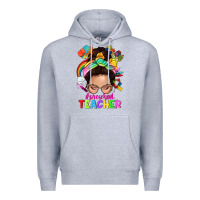 Heather Grey preschool teacher Premium Hoodie - NancyCooperArtShop