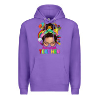 Purple preschool teacher Premium Hoodie - NancyCooperArtShop