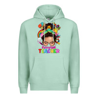 Seafoam preschool teacher Premium Hoodie - NancyCooperArtShop