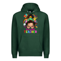 Sports Green preschool teacher Premium Hoodie - NancyCooperArtShop