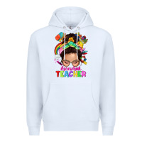 White preschool teacher Premium Hoodie - NancyCooperArtShop