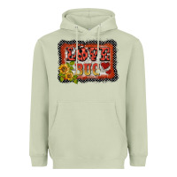 Matcha ladybug  love bug backround Heavyweight Hoodie - BarkalooDesign