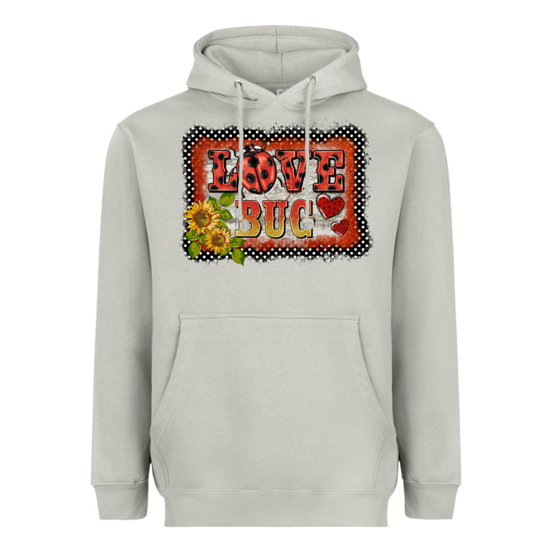 Ladybug  Love Bug Backround Heavyweight Hoodie by BarkalooDesign | Teevron