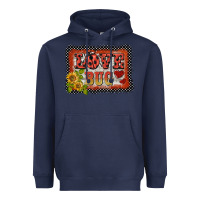 Navy ladybug  love bug backround Heavyweight Hoodie - BarkalooDesign