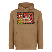Toasted Coconut ladybug  love bug backround Heavyweight Hoodie - BarkalooDesign