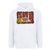 White ladybug  love bug backround Heavyweight Hoodie - BarkalooDesign