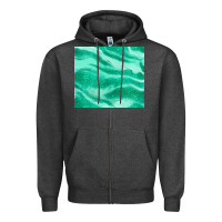 Charcoal Heather green glitter Zipper Hoodie - JahusDesignShop