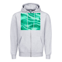 Heather Grey green glitter Zipper Hoodie - JahusDesignShop