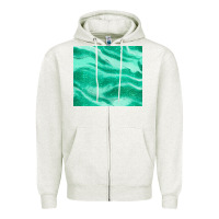 Oatmeal Heather green glitter Zipper Hoodie - JahusDesignShop