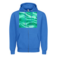 True Royal green glitter Zipper Hoodie - JahusDesignShop