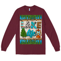 Burgundy lake life air freshener Long Sleeve Tee - HRA Design Shop