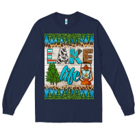 Navy lake life air freshener Long Sleeve Tee - HRA Design Shop