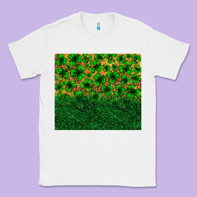St. Patrick's Day Shamrock Leopard  Tumbler Classic Tee Designed By Neo Western