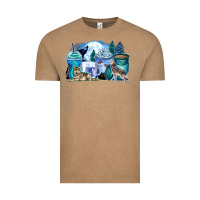 Vintage Coffee wolf coffee cups Vintage Tee - Zillion Design Studio