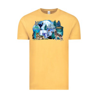 Vintage Mustard wolf coffee cups Vintage Tee - Zillion Design Studio