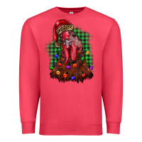Cardinal christmas rooster Premium Sweatshirt - BarkalooDesign