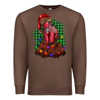 Chestnut christmas rooster Premium Sweatshirt - BarkalooDesign