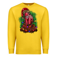 Lemon christmas rooster Premium Sweatshirt - BarkalooDesign