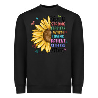 Black she is strong fearless warm loving mom Heavyweight Sweatshirt - MaliasSmallBusiness