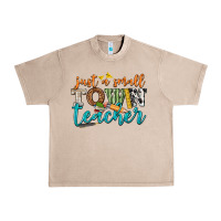 French Oak just a small town teacher Urban Heavy Tee - texasbilliewilder
