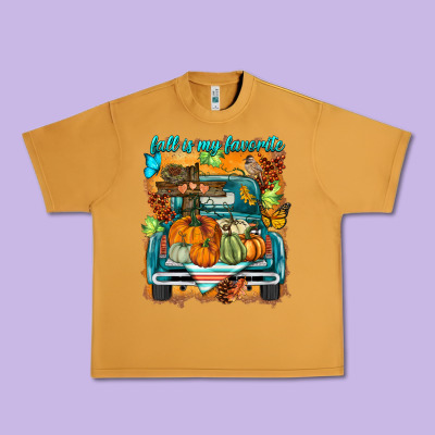 Fall Is My Favorite Urban Heavy Tee Designed By Barkaloodesign