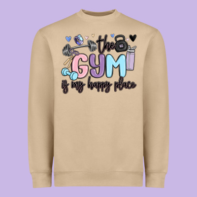 Heavyweight Sweatshirt the gym is my happy place