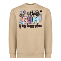 Mushroom the gym is my happy place Heavyweight Sweatshirt - MaliasSmallBusiness
