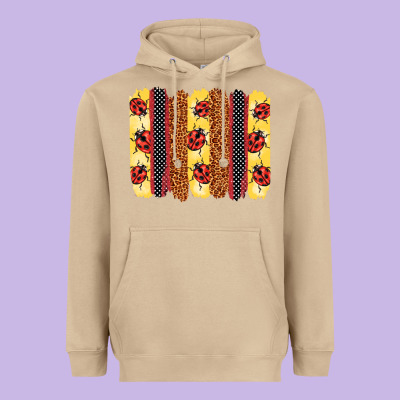 Ladybug  Brushstrokes Heavyweight Hoodie Designed By Barkaloodesign