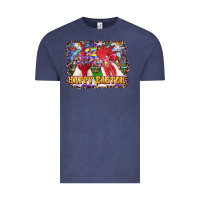 Vintage Denim Happy Easter Roosters Vintage Tee - RanaPortraitStore