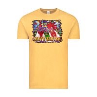 Vintage Mustard Happy Easter Roosters Vintage Tee - RanaPortraitStore