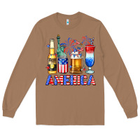 Toasted Coconut 4th of July American drinks America Long Sleeve Tee - Neo Western