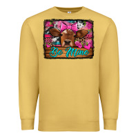 Antique Gold be mine valentine's day cow Premium Sweatshirt - Jasminsmagicworld