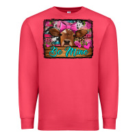Cardinal be mine valentine's day cow Premium Sweatshirt - Jasminsmagicworld