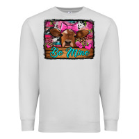 Dove Grey be mine valentine's day cow Premium Sweatshirt - Jasminsmagicworld
