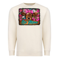Sandshell be mine valentine's day cow Premium Sweatshirt - Jasminsmagicworld