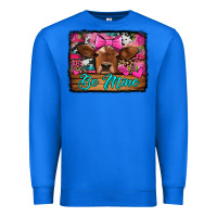 True Royal be mine valentine's day cow Premium Sweatshirt - Jasminsmagicworld