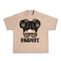 Burro kid life leopard messy bun Urban Heavy Tee - texasbilliewilder