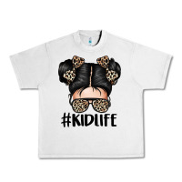 Lunar Rock kid life leopard messy bun Urban Heavy Tee - texasbilliewilder