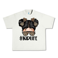 Pistachio kid life leopard messy bun Urban Heavy Tee - texasbilliewilder