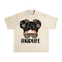 Sandshell kid life leopard messy bun Urban Heavy Tee - texasbilliewilder