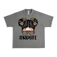 Tornado kid life leopard messy bun Urban Heavy Tee - texasbilliewilder
