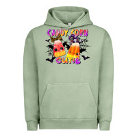 Pigment Oil Green candy corn cute Urban Hoodie - LillyAllenDesigns