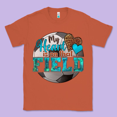 My Heart Is On That Field Soccer Classic Tee Designed By Hra Design Shop