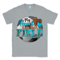 Heather Grey my heart is on that field soccer Classic Tee - HRA Design Shop